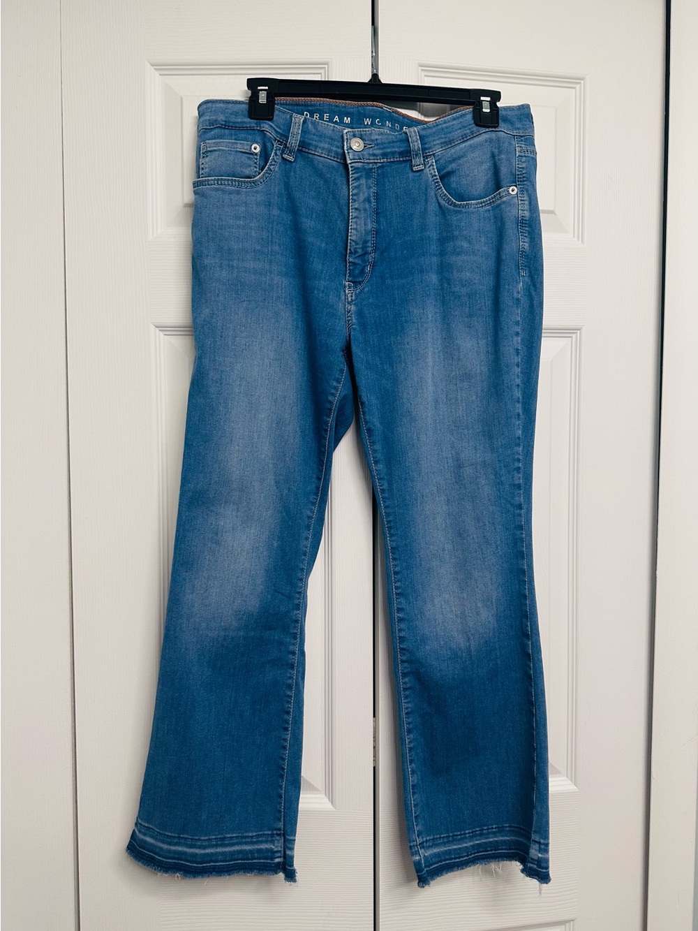 MAC Jeans-Dream Weekend Women's Cropped Straight-Leg Jeans in Blue (Size 27)